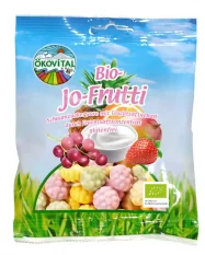 Oekovital Bio ovocno jogurtové želé bonbony ve tvaru bobulí 80 g