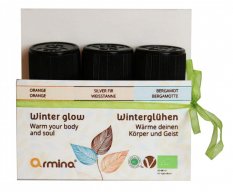Armina sada 3 bio éterických olejů do difuzéru Winter Glow