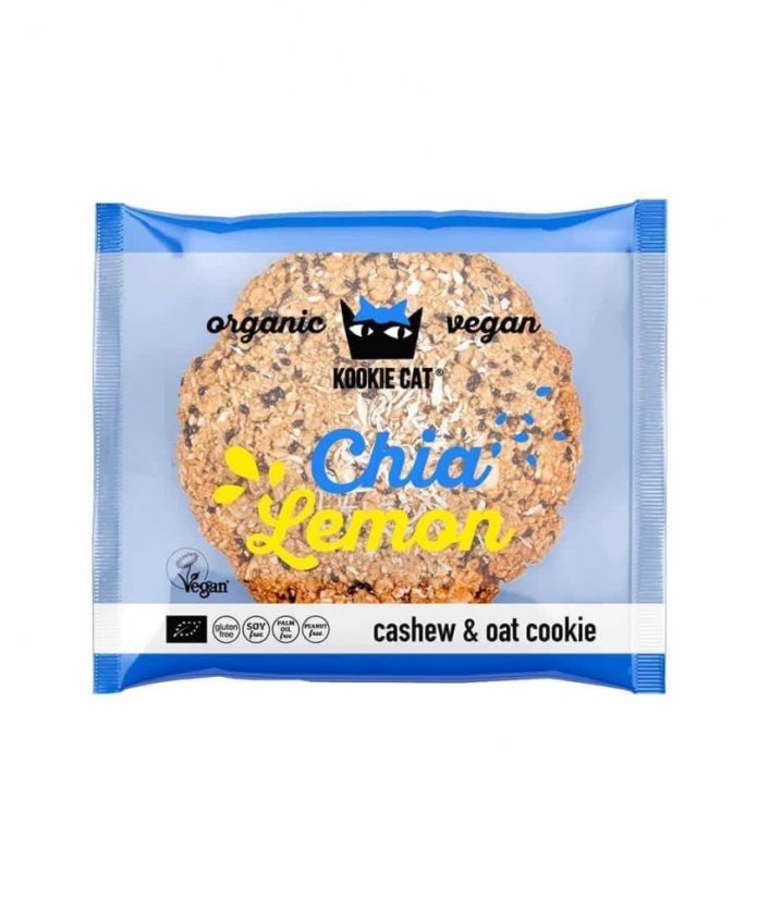 Kookie Cat Sušienka s citrónom a chia semienkami, bio, balenie 50g