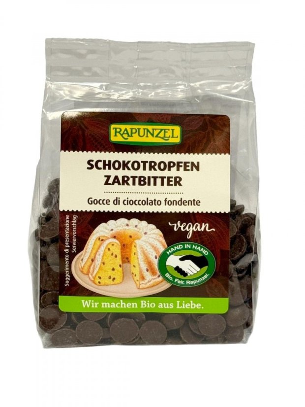 Rapunzel Bio Čokoládové pecky hořká čokoláda 100 g Rapunzel Bio Čokoládové pecky hořká čokoláda 100 g