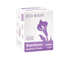 Ecoboom Bambusové hygienické vložky nočné 8 ks