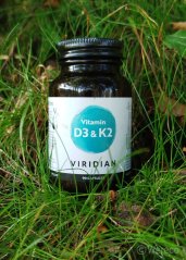 Viridian Vitamin D3 a K2 90 kapslí