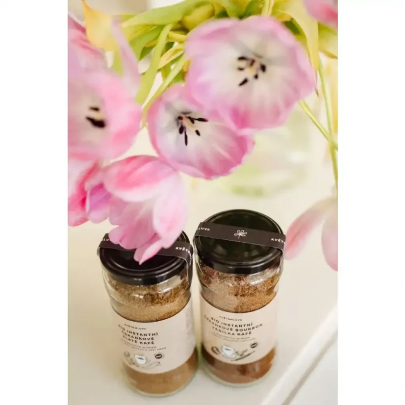 Květomluva Bio instantní čekankové zlaté kafé s kurkumou 115 g