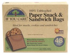 If you care Papierové vrecká na sendviče, nebielené 48 ks