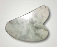 Gua sha masážny kameň svetlý jadeit
