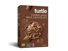 Turtle Chocolate bio chrumkavé kukuričné cereálie s mliečnou čokoládou 250 g