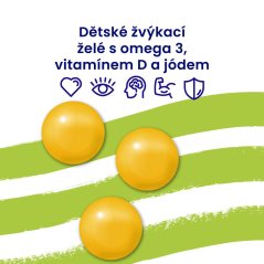 Arctic Blue Kids Vegan Omega 3 30 gummies (250mg DHA & Vitamin D 200IU) 30 ks želé