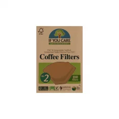 If you care Papierové filtre na kávu, nebielené 100 ks