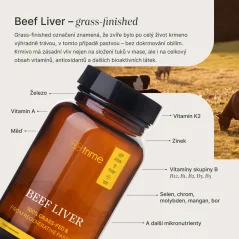 Trime Beef Liver Grass fed hovězí játra 180 kapslí