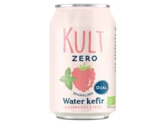 Kult Kefir Vodní kefír s příchutí malina  a máta bio 330 ml