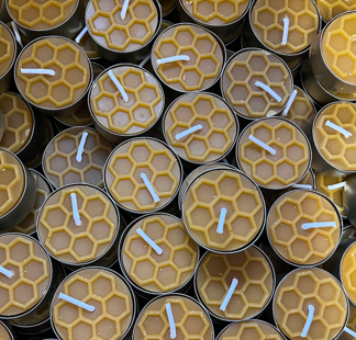 Tvoje svíčka Čajové svíčky z včelího vosku 16 ks