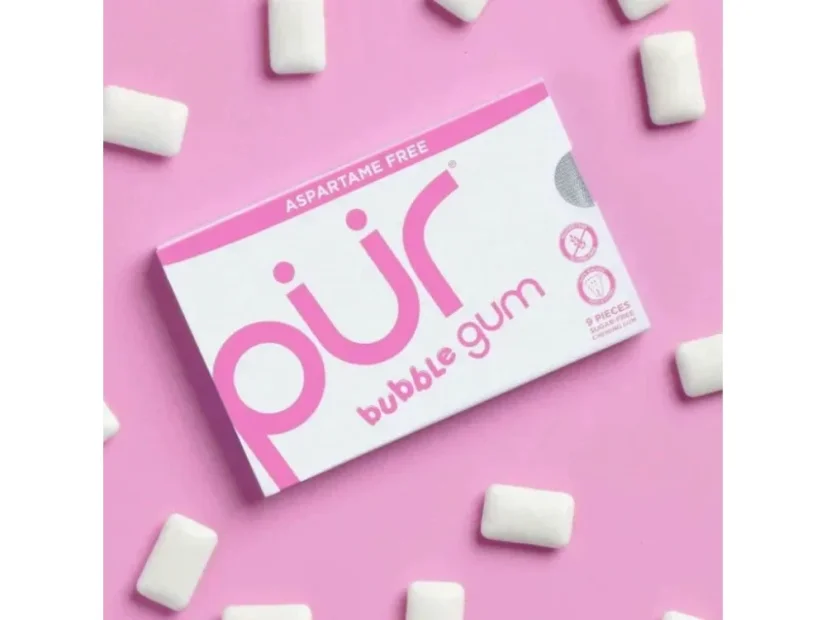 PÜR Žvýkačky bez aspartamu Bubblegum s xylitolem, bez cukru