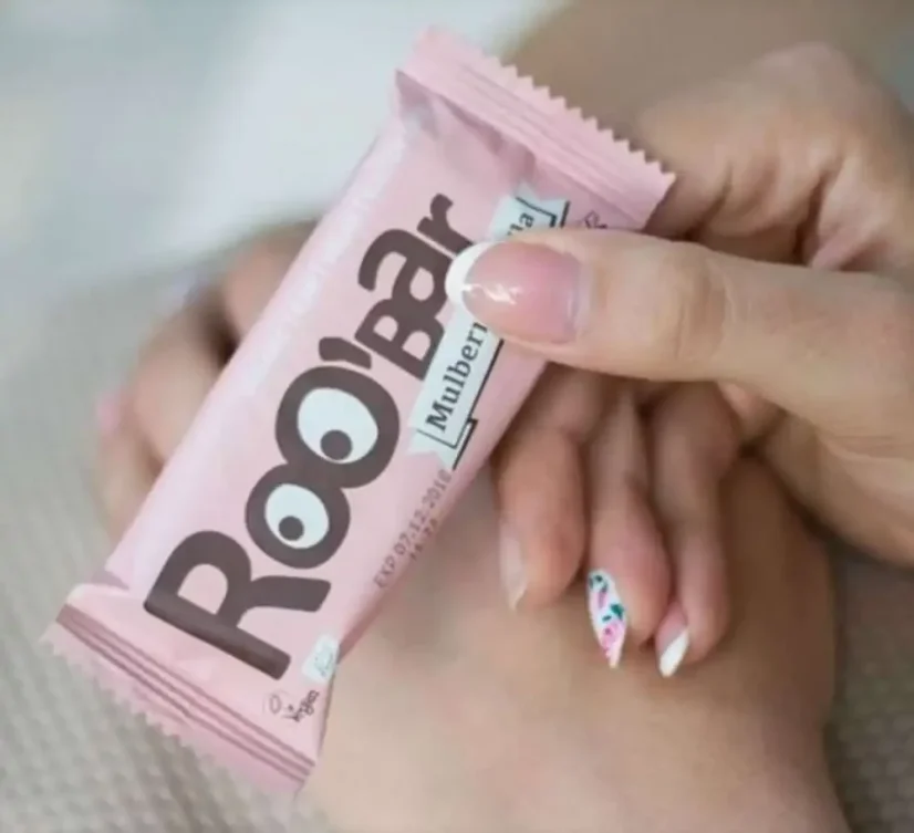 Roo'bar bio tyčinka s bielou morušou a vanilkou 30 g