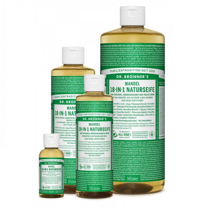 Dr. Bronners tekuté univerzálne mydlo ALL-ONE! Mandľa