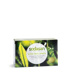 Sodasan tuhé mýdlo zelený čaj a limeta 100 g