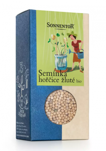 Sonnentor Bio semienka na naklíčovanie Horčica žltá 120 g