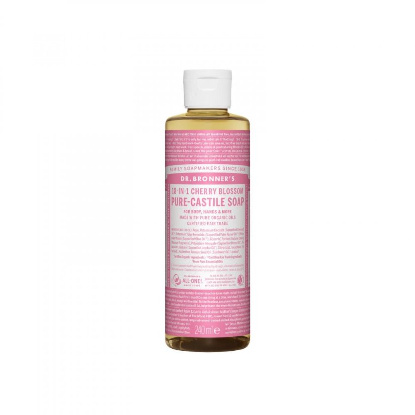 Dr. Bronners tekuté univerzálne mydlo ALL-ONE! Čerešňový kvet - objem: 240 ml