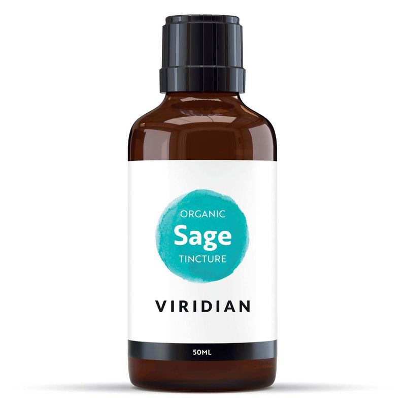 Viridian Sage Tincture 50ml Organic (Šalvia lekárska Bio tinktúra) min.trv.11/2025