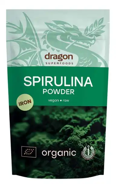 Dragon Superfoods bio spirulina zelená prášek 200 g min.trv.11/2025