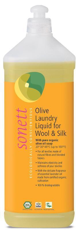 Sonett tekutý prostředek na vlnu a hedvábí OLIVA 1l