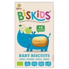 BISkids BIO mäkké detské sušienky s jablčnou šťavou bez pridaného cukru 6M+ 120g