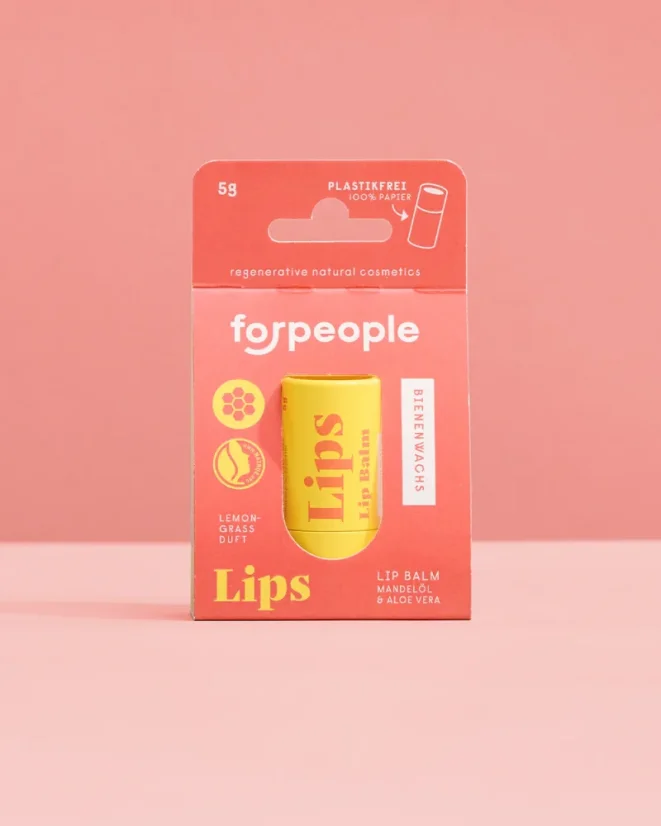 ForPeople Bio balzám na rty citronová tráva 5 g