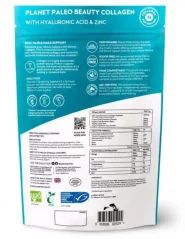 Planet Paleo Morský kolagén Beauty s kyselinou hyalurónovou príchuť jahoda 231 g