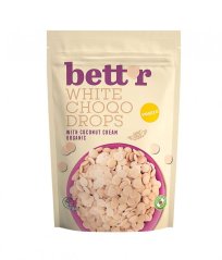 Bett´r  bio čokoládové biele kôstky choco drops white 200 g