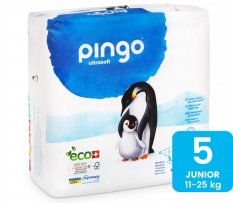 Pingo ekologické plienky junior (12-25 kg) 36 ks
