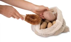 Tierra Verde Kokosový kartáč na zeleninu a nádobí s madlem