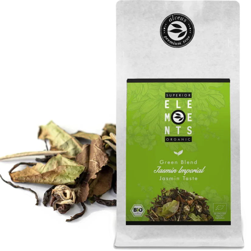 Alveus Bio prémiová směs zeleného čaje  Jasmin Imperial 100 g