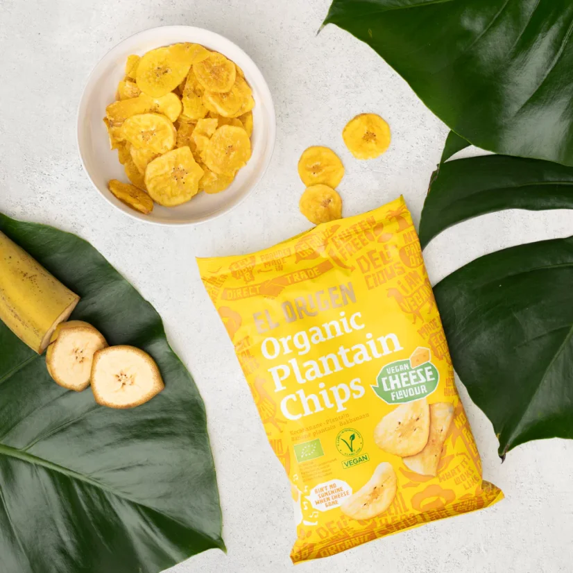 El Origen BIO plantainové chipsy sýr vegan 75g
