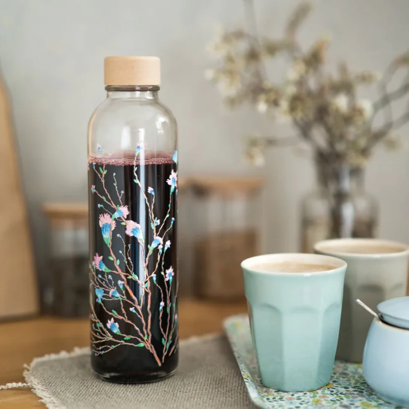 Carry skleněná láhev na pití Hanami - objem: 1 l