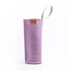Carry plstený eko obal na sklenenú fľašu, farba magnólia