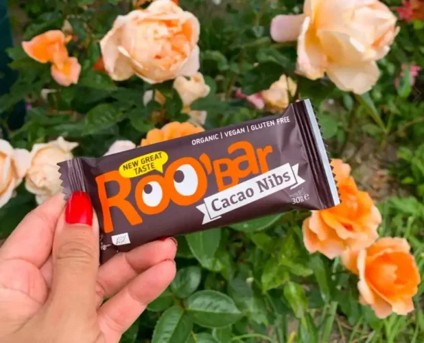 Roo'bar bio tyčinka s kakaovými bôbmi 30 g