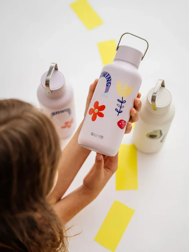 Equa fľaša z nerezovej ocele Timeless Flower Power 600 ml