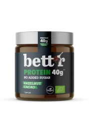 Bettr´s BIO proteinová pomazánka s lískovými oříšky a kakaem, bez přidaného cukru  250 g