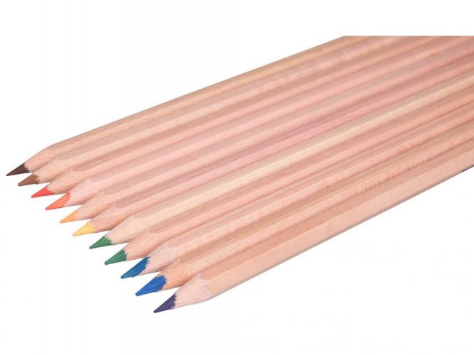 Memo ekologické drevené farebné ceruzky 12 ks