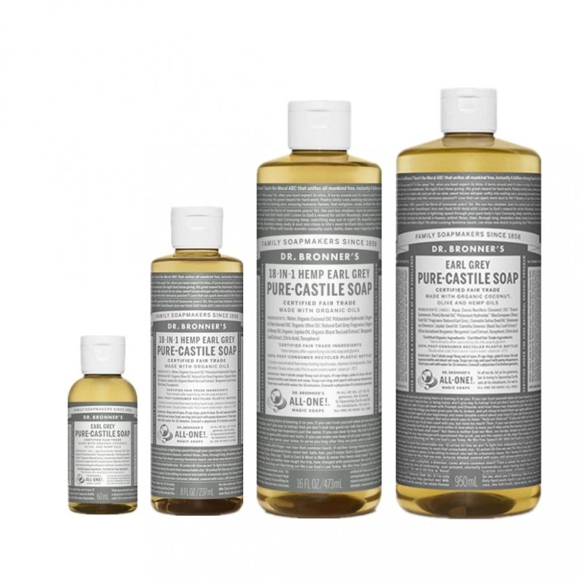 Dr. Bronner´s Tekuté mýdlo s vůní čaje Earl Grey All in one - objem: 60 ml