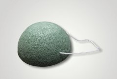 Konjac hubka zelená so zeleným čajom