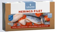 Followfood Filety sledě v bio rajčatové omáčce 200 g