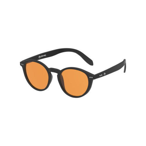 Foxman frames oranžové okuliare proti modrému a zelenému svetlu Lennon rám black