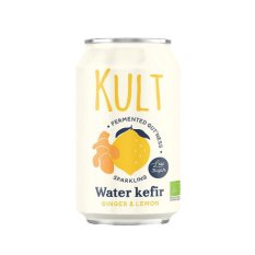 Kult Kefir Vodný kefír s príchuťou citrónu a zázvoru 330 ml