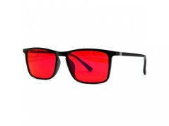 UV-Tech SLEEP-3R stylové brýle proti modrému a zelenému světlu - červené