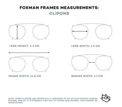 Foxman frames červené klipy proti modrému a zelenému světlu k rámu Lennon