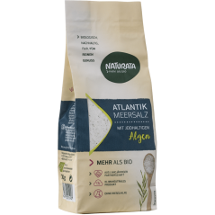 Naturata Sůl mořská atlantická, jemně mletá s mořskými řasami 500 g