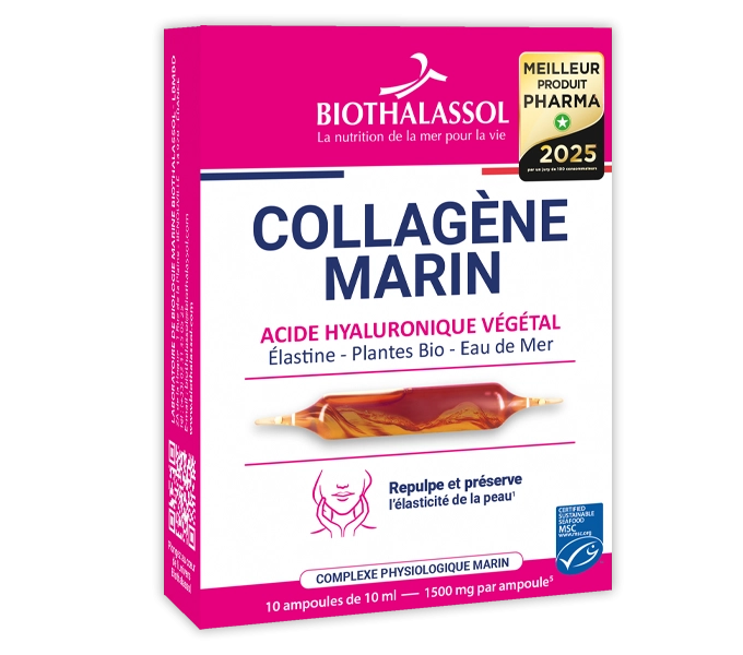 Biothalassol Mořský kolagen s kyselinou hyaluronovou 10 ampulí