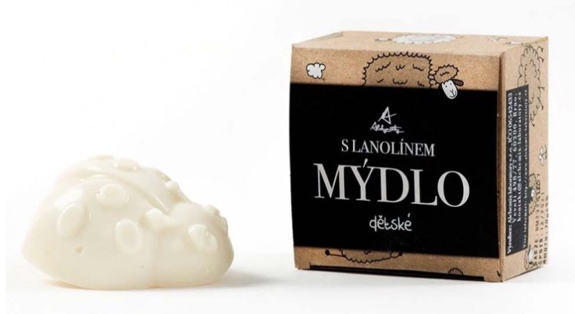 Alchymistky dětské mýdlo s lanolinem tuhé, tvary 65 g - tvar mýdla: beruška