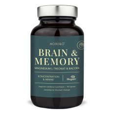 Nordbo Brain & Memory (Magtein® & Bacopa) 90 kapslí