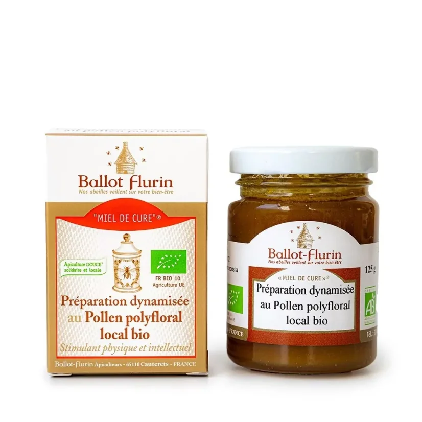 Ballot-Flurin Cure® med s organickým lokálním polyflorálním pylem 125 g